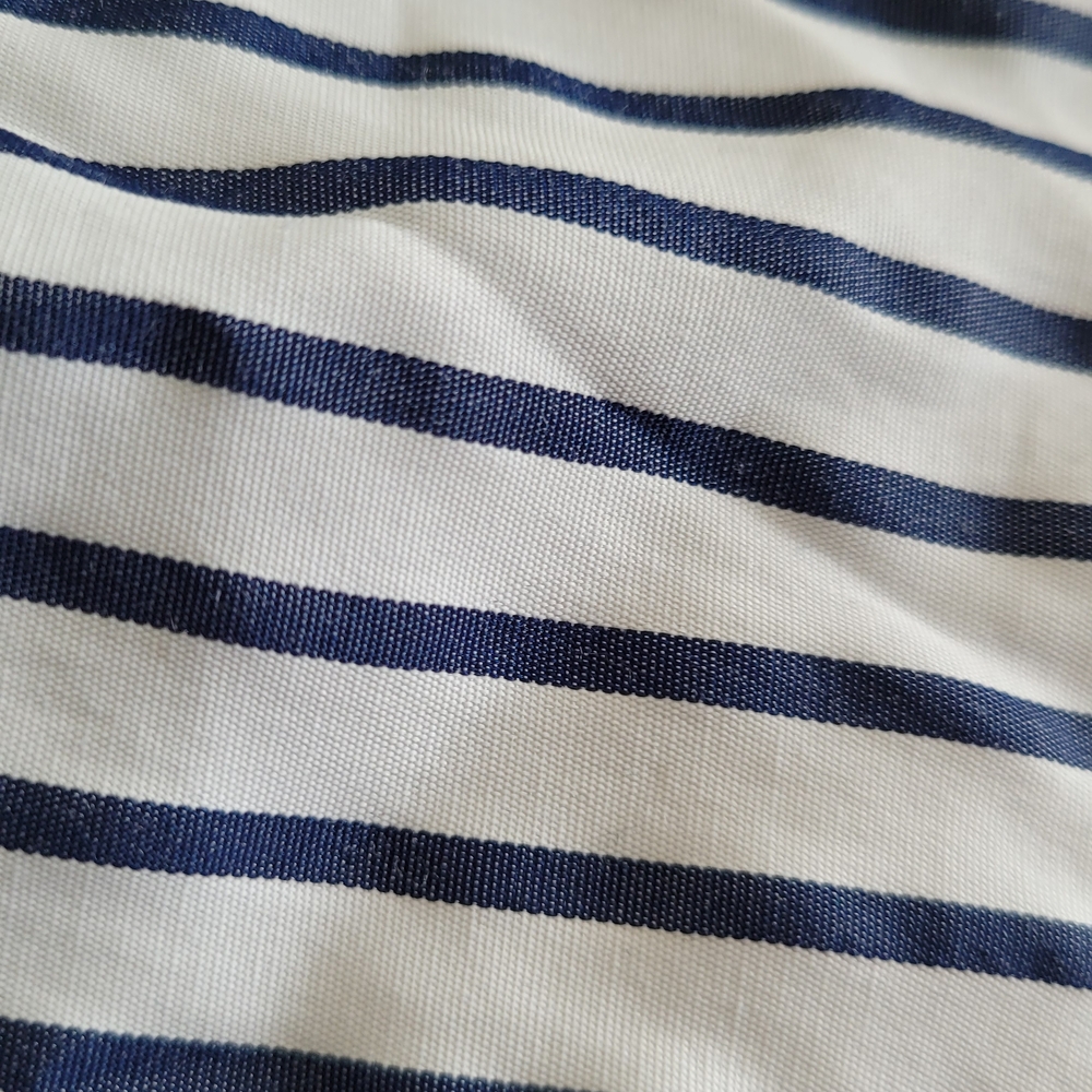 Striped Blue and White Summer Dress - Picture 4 of 5